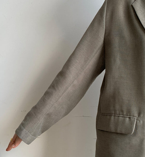  「【ウォッシャブル】シアーダブルジャケット」|テーラードジャケット|