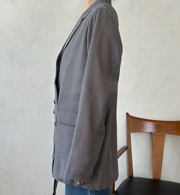  「【ウォッシャブル】シアーダブルジャケット」|テーラードジャケット|