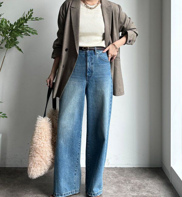  「【完売サイズ再販開始！】ワイドデニム」|デニム|