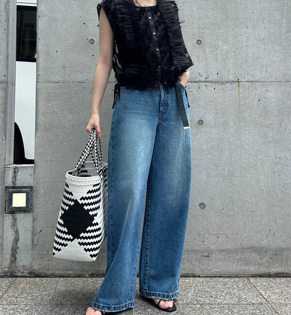  「【完売サイズ再販開始！】ワイドデニム」|デニム|