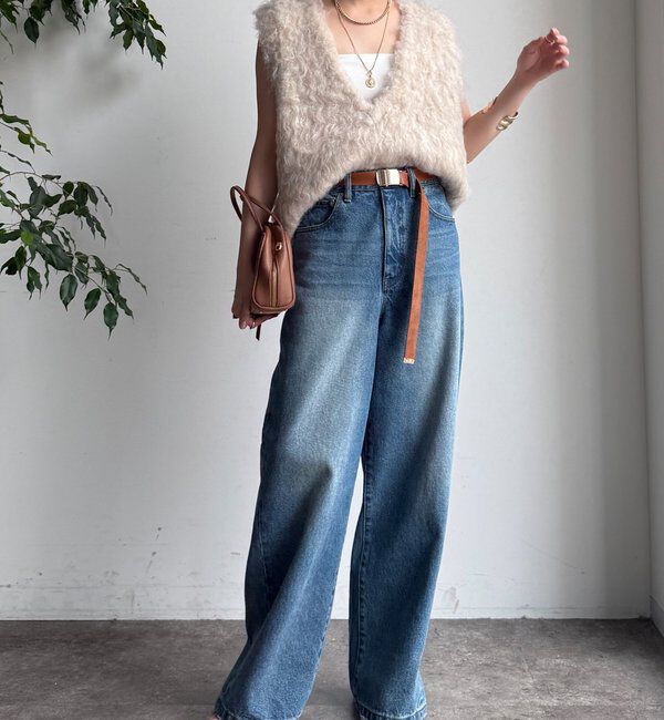  「【完売サイズ再販開始！】ワイドデニム」|デニム|