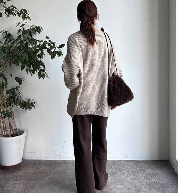  「ボリュームケーブルプルオーバー」|ニット・セーター|