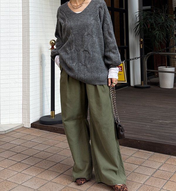  「ボリュームケーブルプルオーバー」|ニット・セーター|