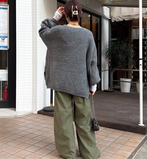  「ボリュームケーブルプルオーバー」|ニット・セーター|