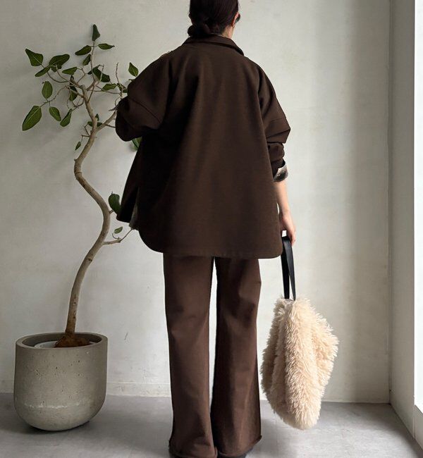  「【WEB限定】セミフレア裏毛パンツ」|チノ|