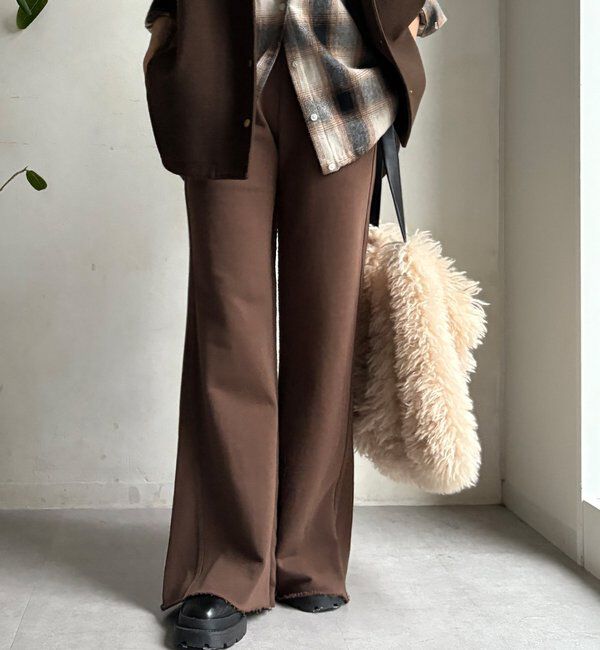  「【WEB限定】セミフレア裏毛パンツ」|チノ|