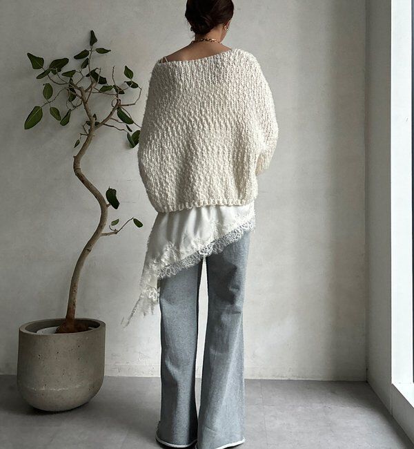  「【WEB限定】セミフレア裏毛パンツ」|チノ|