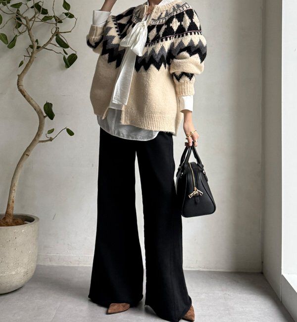  「【WEB限定】セミフレア裏毛パンツ」|チノ|