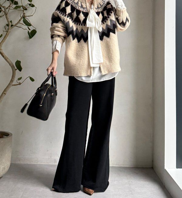  「【WEB限定】セミフレア裏毛パンツ」|チノ|