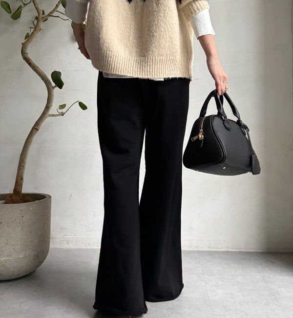  「【WEB限定】セミフレア裏毛パンツ」|チノ|