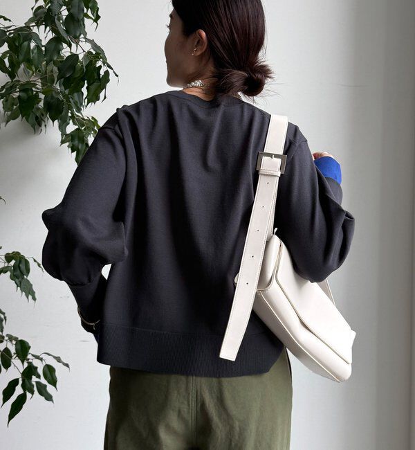  「【WEB限定】袖カラー配色ニットトップス」|ニット・セーター|