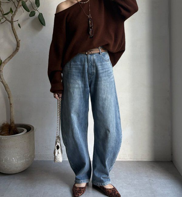  「【WEB限定】裏起毛デニム」|デニム|