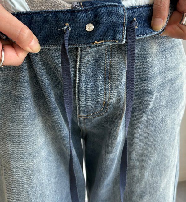  「【WEB限定】裏起毛デニム」|デニム|