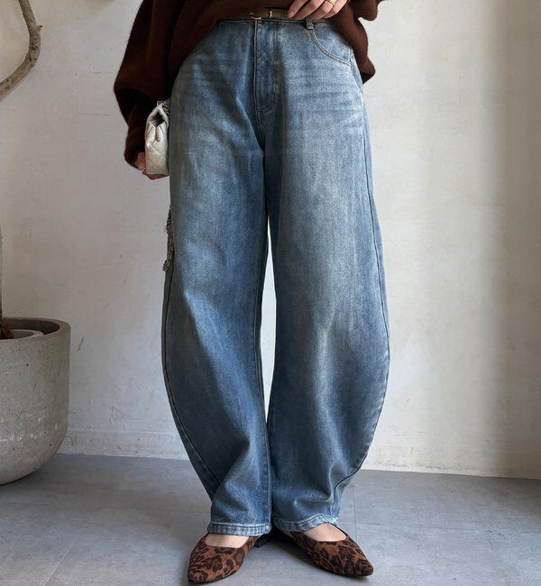  「【WEB限定】裏起毛デニム」|デニム|