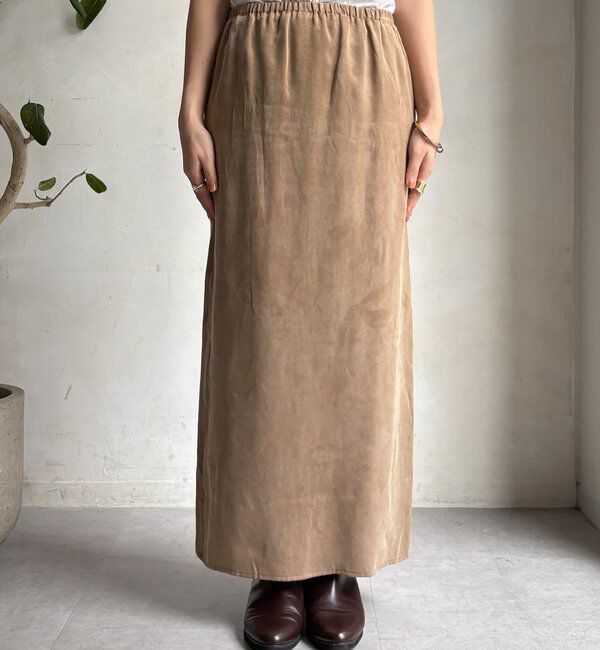  「サテンストレートスカート」|スカート|