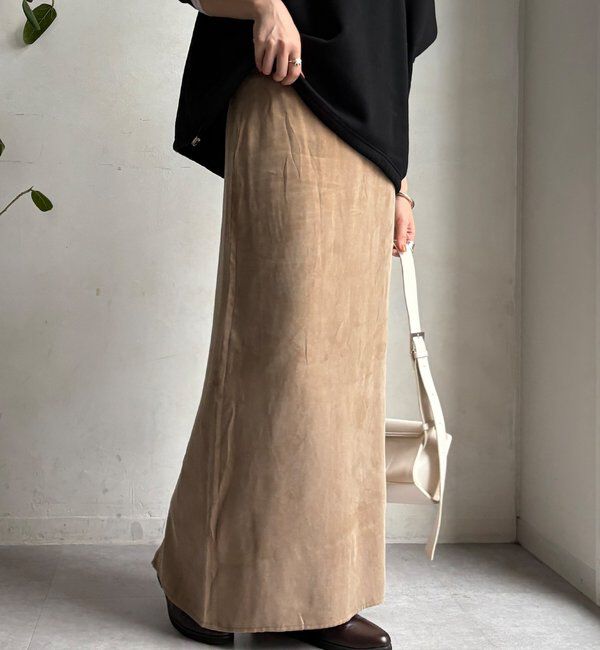  「サテンストレートスカート」|スカート|