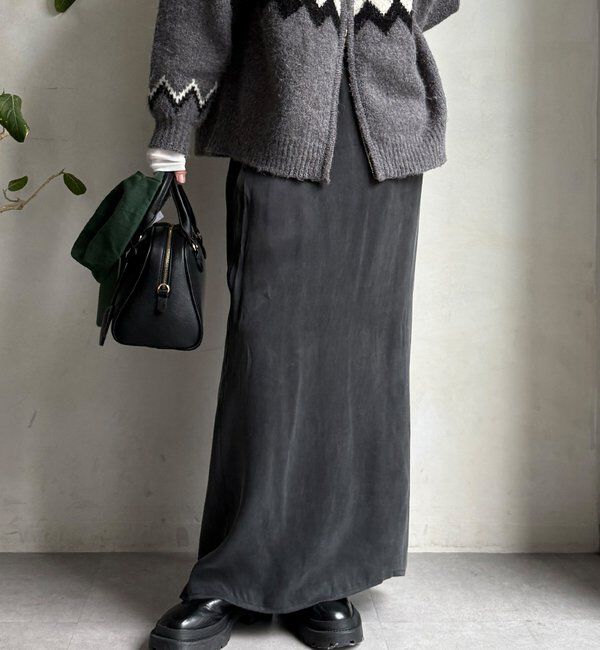  「サテンストレートスカート」|スカート|