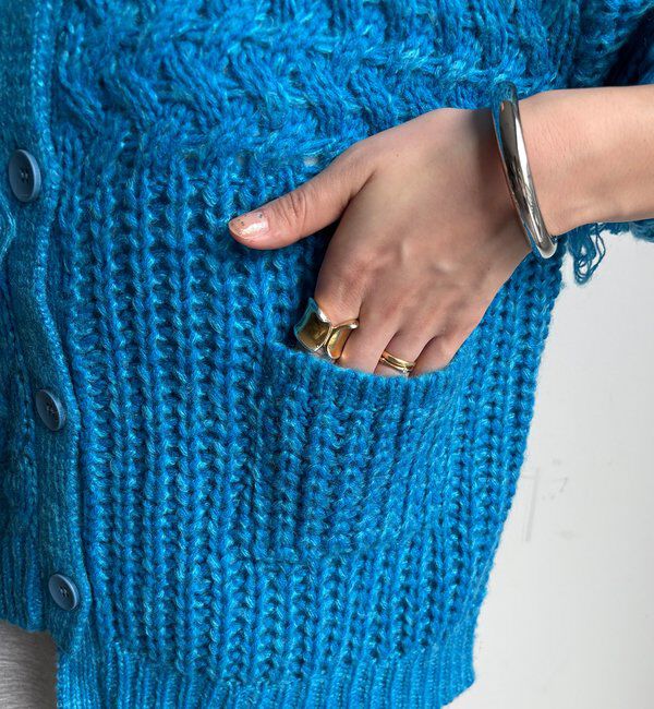  「【WEB限定】フリンジニットカーディガン」|カーディガン|