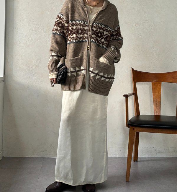  「ノルディックジップカーディガン」|ニット・セーター|
