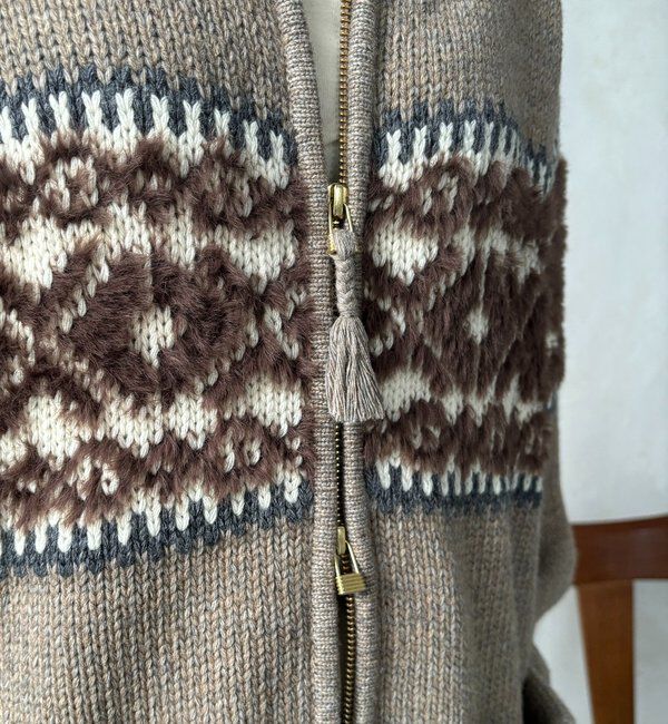  「ノルディックジップカーディガン」|ニット・セーター|