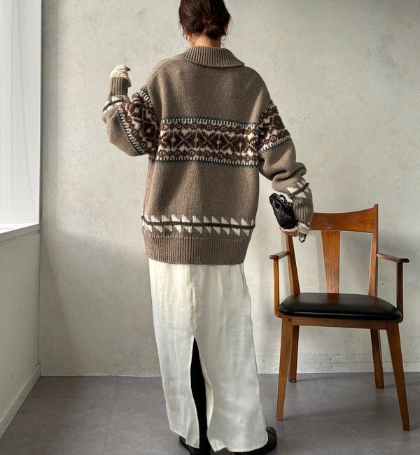  「ノルディックジップカーディガン」|ニット・セーター|