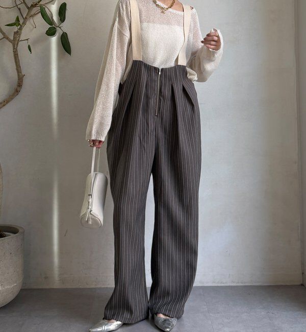  「【WEB限定】ツータックサロペット」|ワンピース|