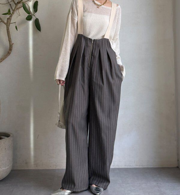  「【WEB限定】ツータックサロペット」|ワンピース|