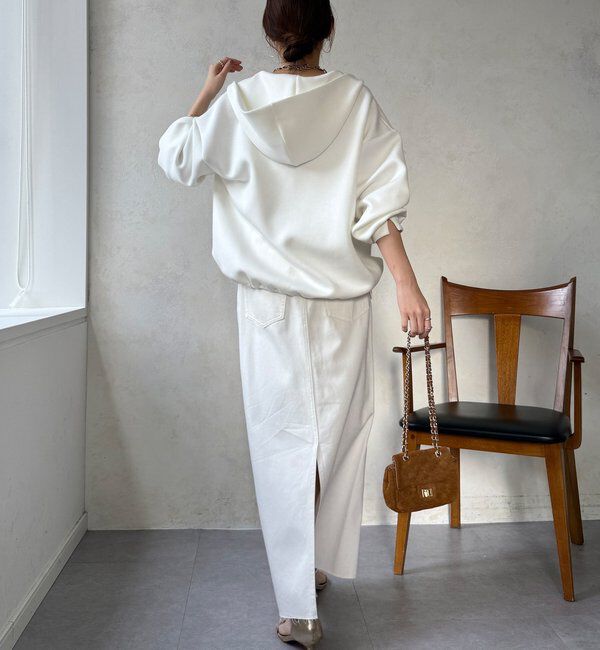  「【WEB限定】パール＋ロゴジップパーカー」|Tシャツ・カットソー|