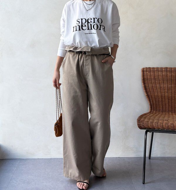  「【WEB限定】オーバーサイズロゴロンTEE」|Tシャツ・カットソー|