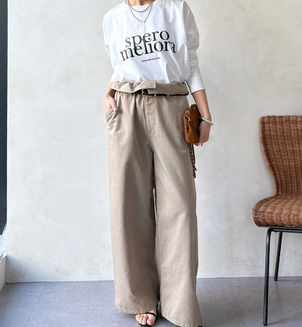  「【WEB限定】オーバーサイズロゴロンTEE」|Tシャツ・カットソー|