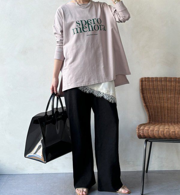  「【WEB限定】オーバーサイズロゴロンTEE」|Tシャツ・カットソー|