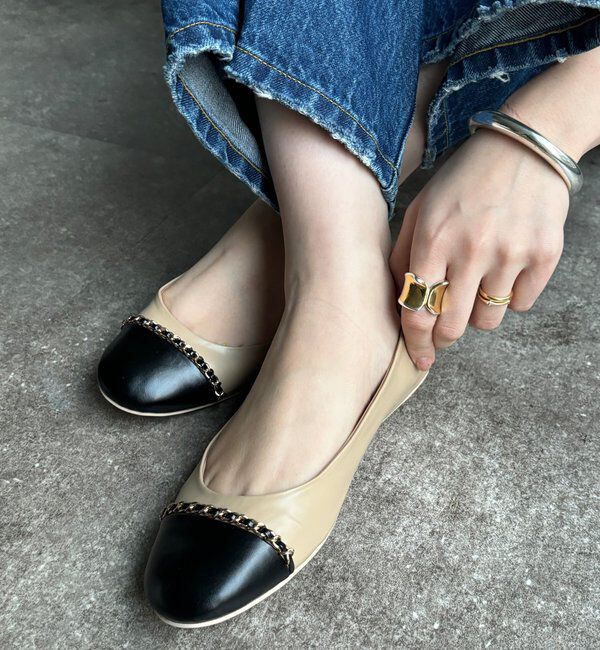  「【WEB限定】チェーンフラットパンプス」|その他|