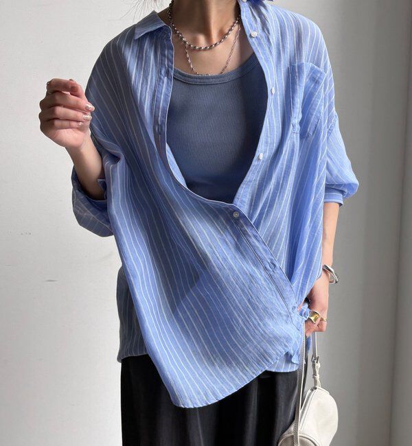  「マルチWAYストライプシャツ」|シャツ・ブラウス|