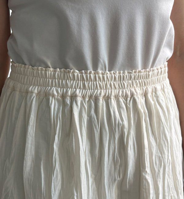  「【WEB限定】クリンクル加工ティアードスカート」|スカート|