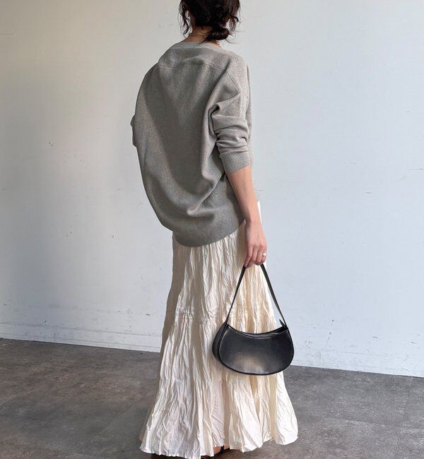  「【WEB限定】クリンクル加工ティアードスカート」|スカート|