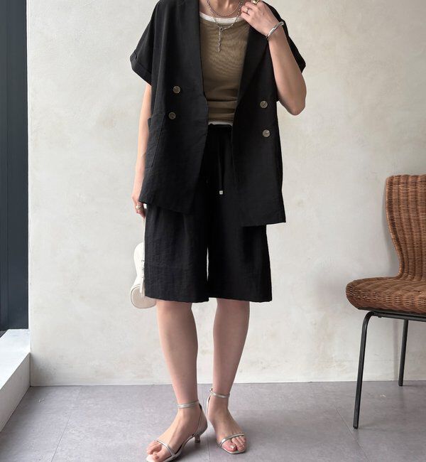  「【WEB限定/セットアップ可能】ショートスリーブジャケット」|テーラードジャケット|