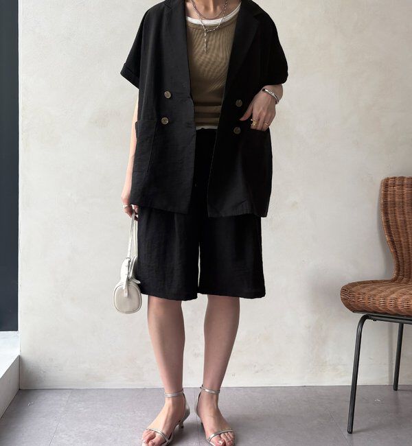  「【WEB限定/セットアップ可能】ショートスリーブジャケット」|テーラードジャケット|