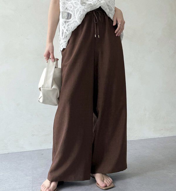  「【WEB限定】タンブラーブッチャーイージーパンツ」|チノ|ブラウン