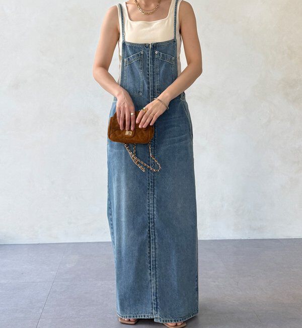  「【WEB限定】テレコカップ付スクエアタンク」|Tシャツ・カットソー|