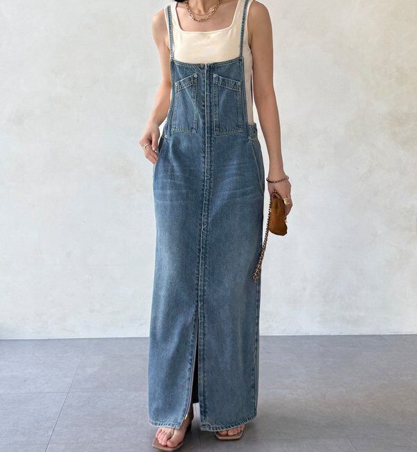  「【WEB限定】テレコカップ付スクエアタンク」|Tシャツ・カットソー|