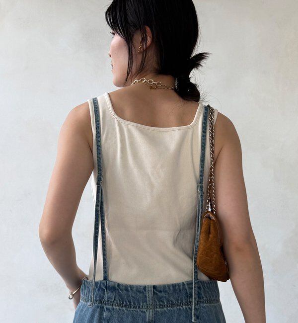  「【WEB限定】テレコカップ付スクエアタンク」|Tシャツ・カットソー|