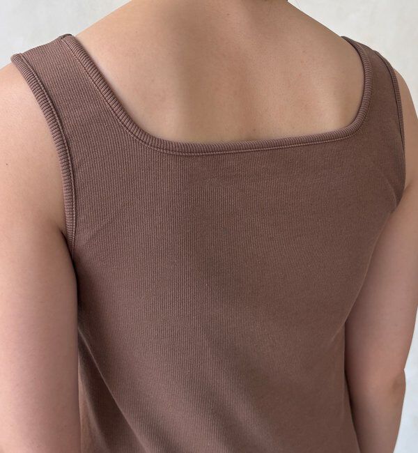  「【WEB限定】テレコカップ付スクエアタンク」|Tシャツ・カットソー|