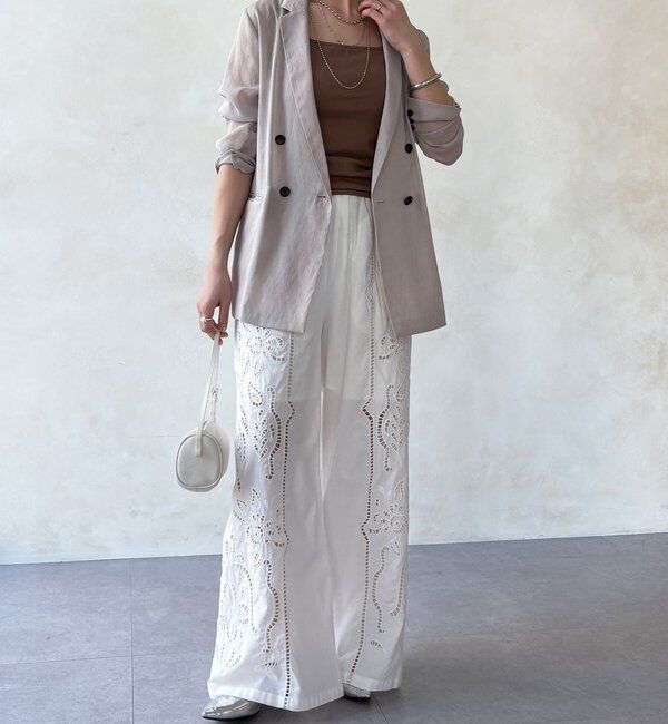  「【WEB限定】テレコカップ付スクエアタンク」|Tシャツ・カットソー|