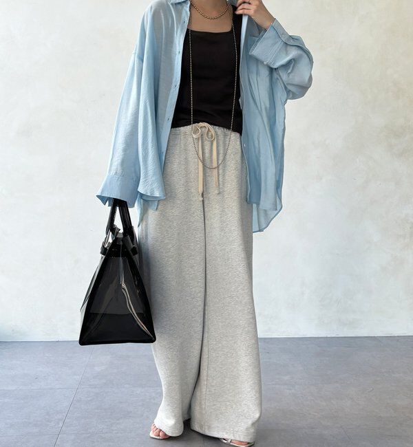  「【WEB限定】テレコカップ付スクエアタンク」|Tシャツ・カットソー|