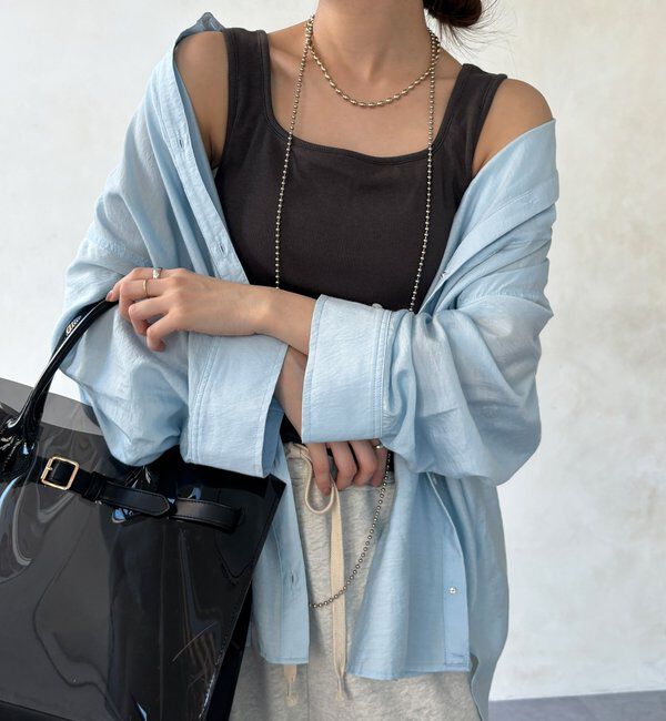  「【WEB限定】テレコカップ付スクエアタンク」|Tシャツ・カットソー|