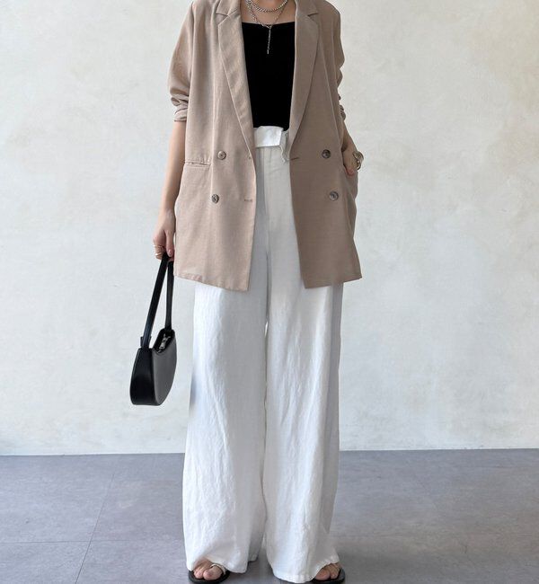  「【WEB限定】テレコカップ付スクエアタンク」|Tシャツ・カットソー|