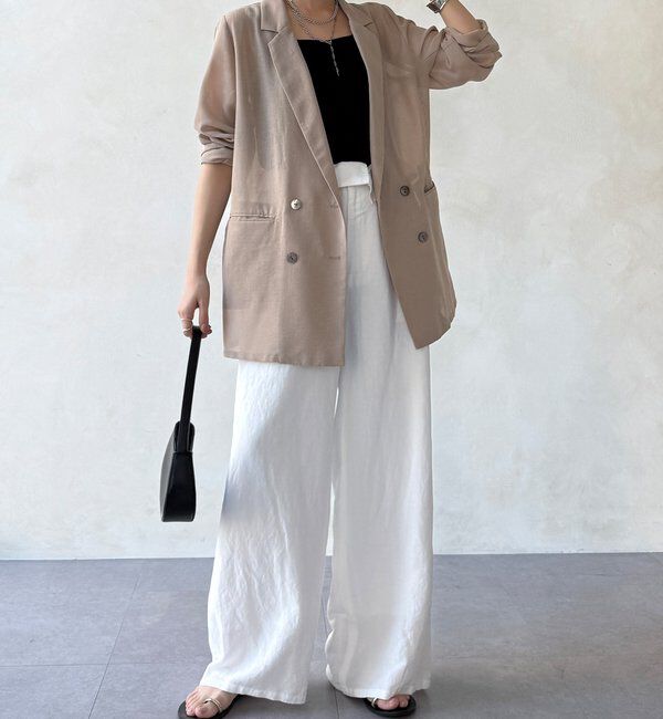  「【WEB限定】テレコカップ付スクエアタンク」|Tシャツ・カットソー|