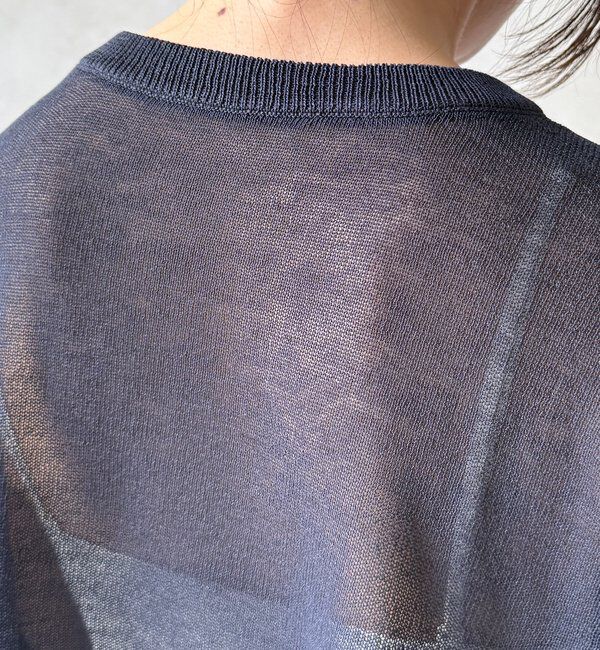  「【WEB限定】プリントシアーニットプルオーバー」|Tシャツ・カットソー|