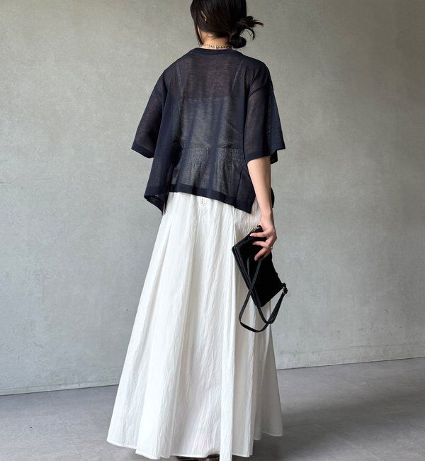  「【WEB限定】プリントシアーニットプルオーバー」|Tシャツ・カットソー|