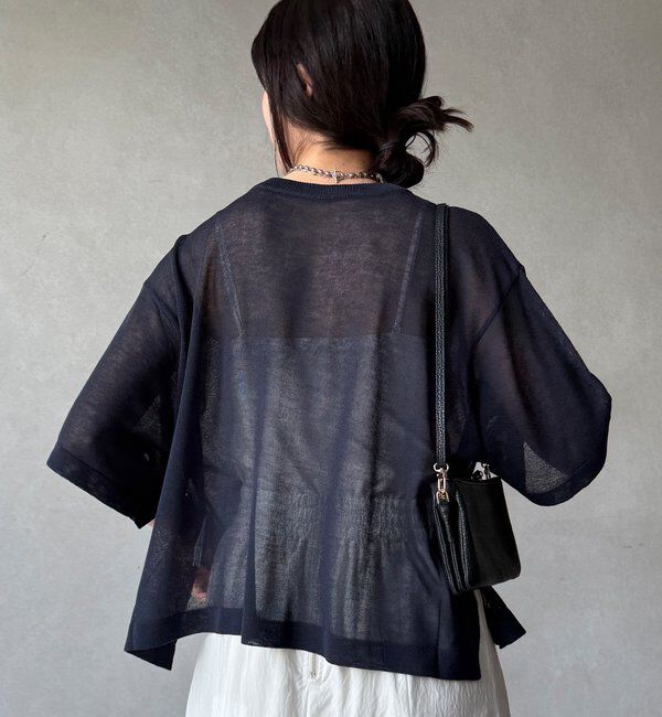  「【WEB限定】プリントシアーニットプルオーバー」|Tシャツ・カットソー|